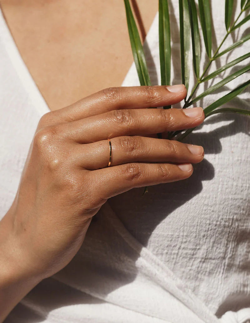 Flux Ring – Sterling Silver Faceted Ring
