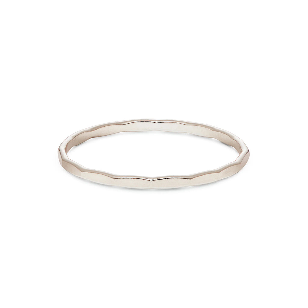 Flux Ring – Sterling Silver Faceted Ring