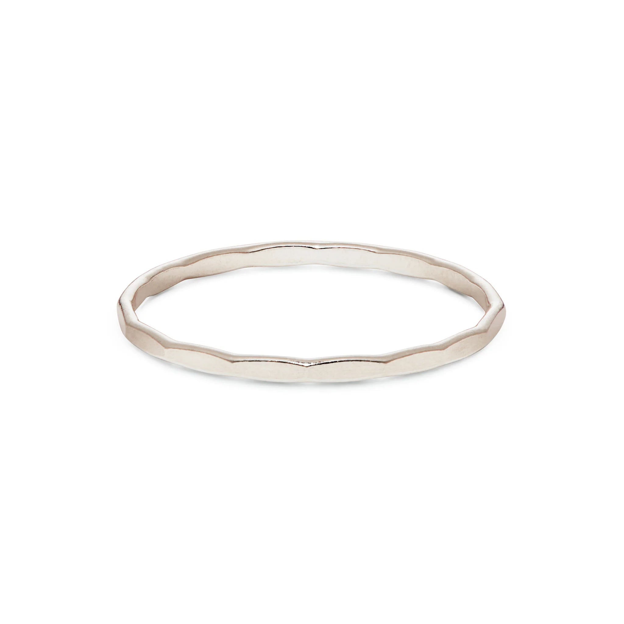 Flux Ring – Sterling Silver Faceted Ring