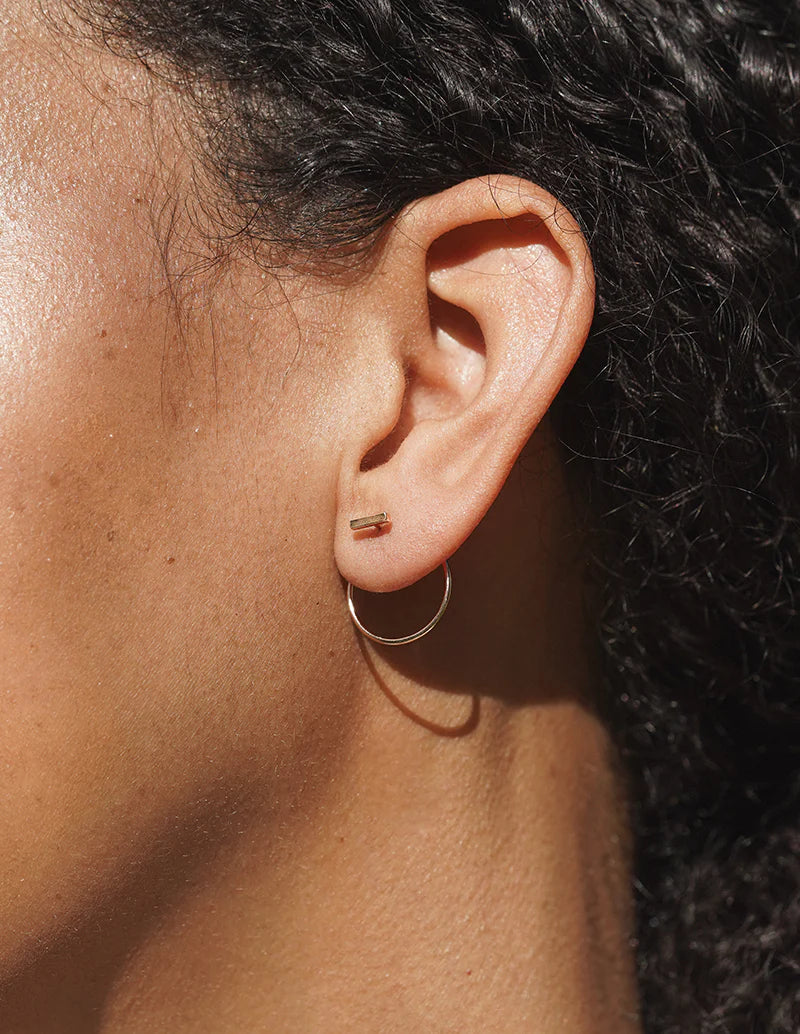 Halo Earrings – 14k Gold-Filled Modern Threader Earrings