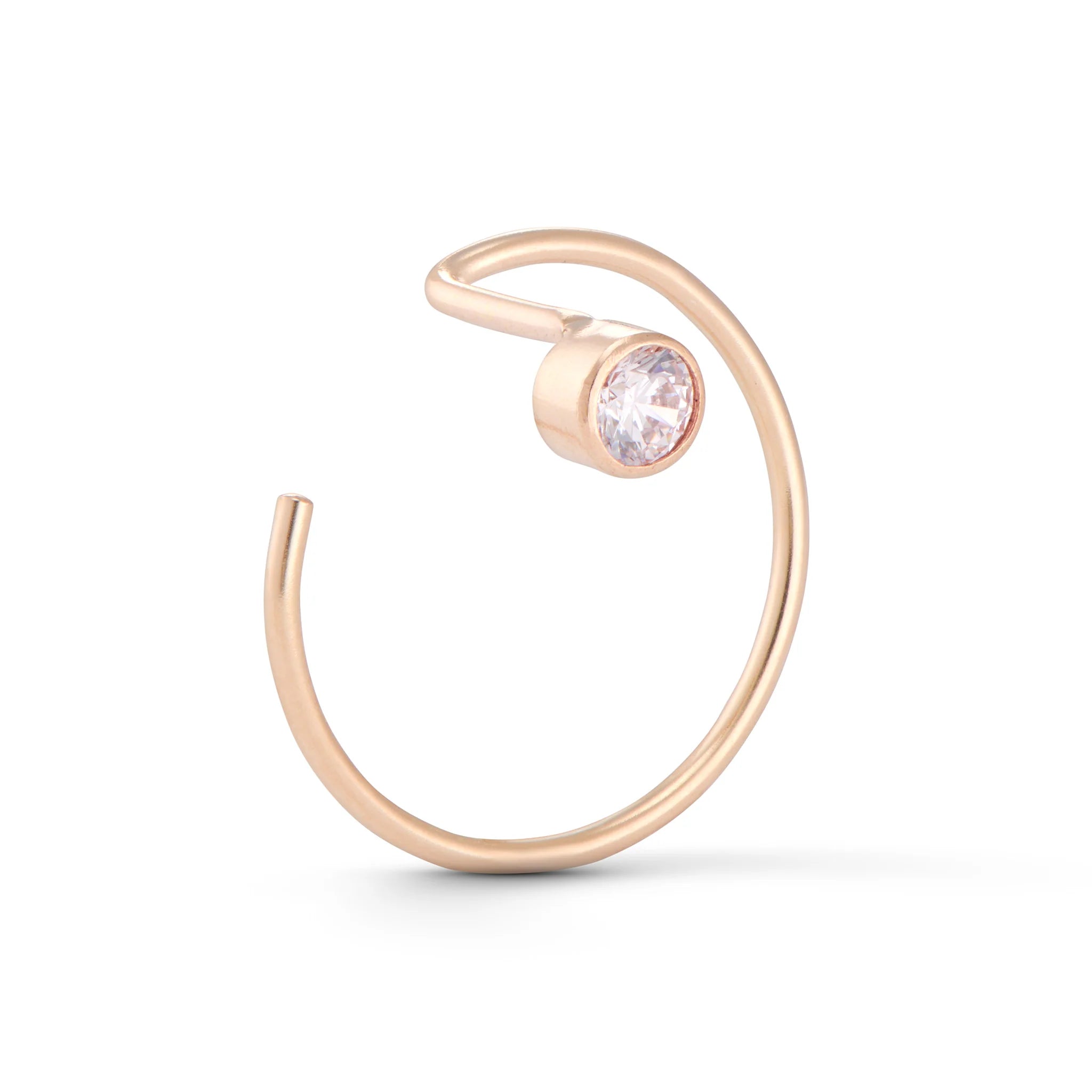 Halo Earrings – 14k Gold-Filled Modern Threader Earrings