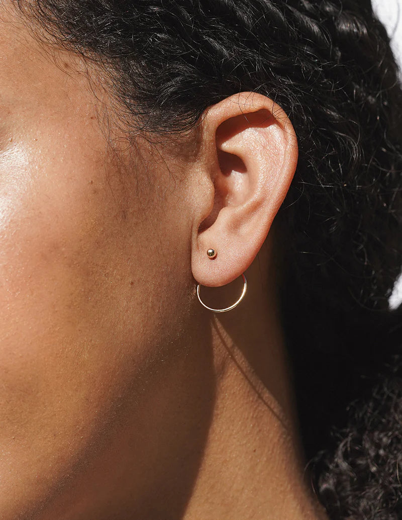 Halo Earrings – 14k Gold-Filled Modern Threader Earrings