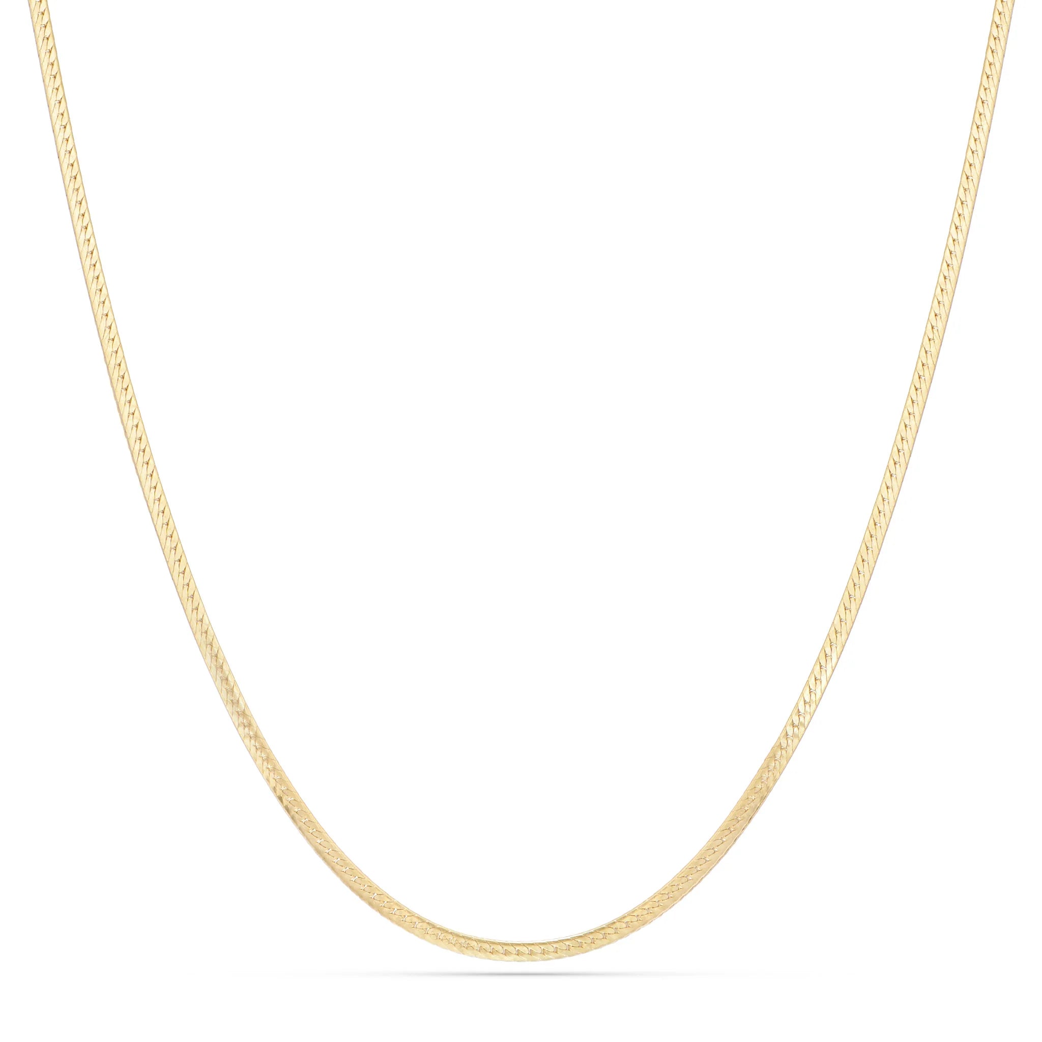 Herringbone Necklace – 14k Gold-Filled, 16" or 18" Length