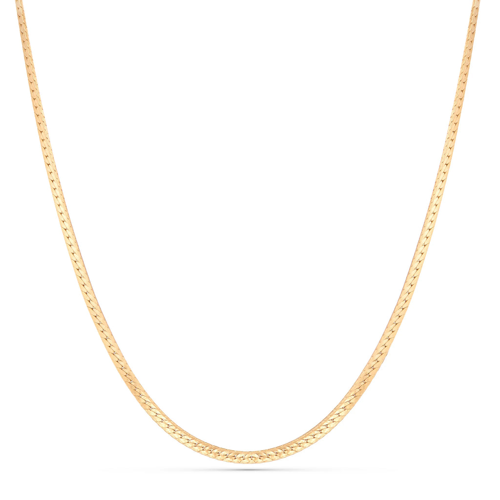 Herringbone Necklace – 14k Gold-Filled, 16" or 18" Length