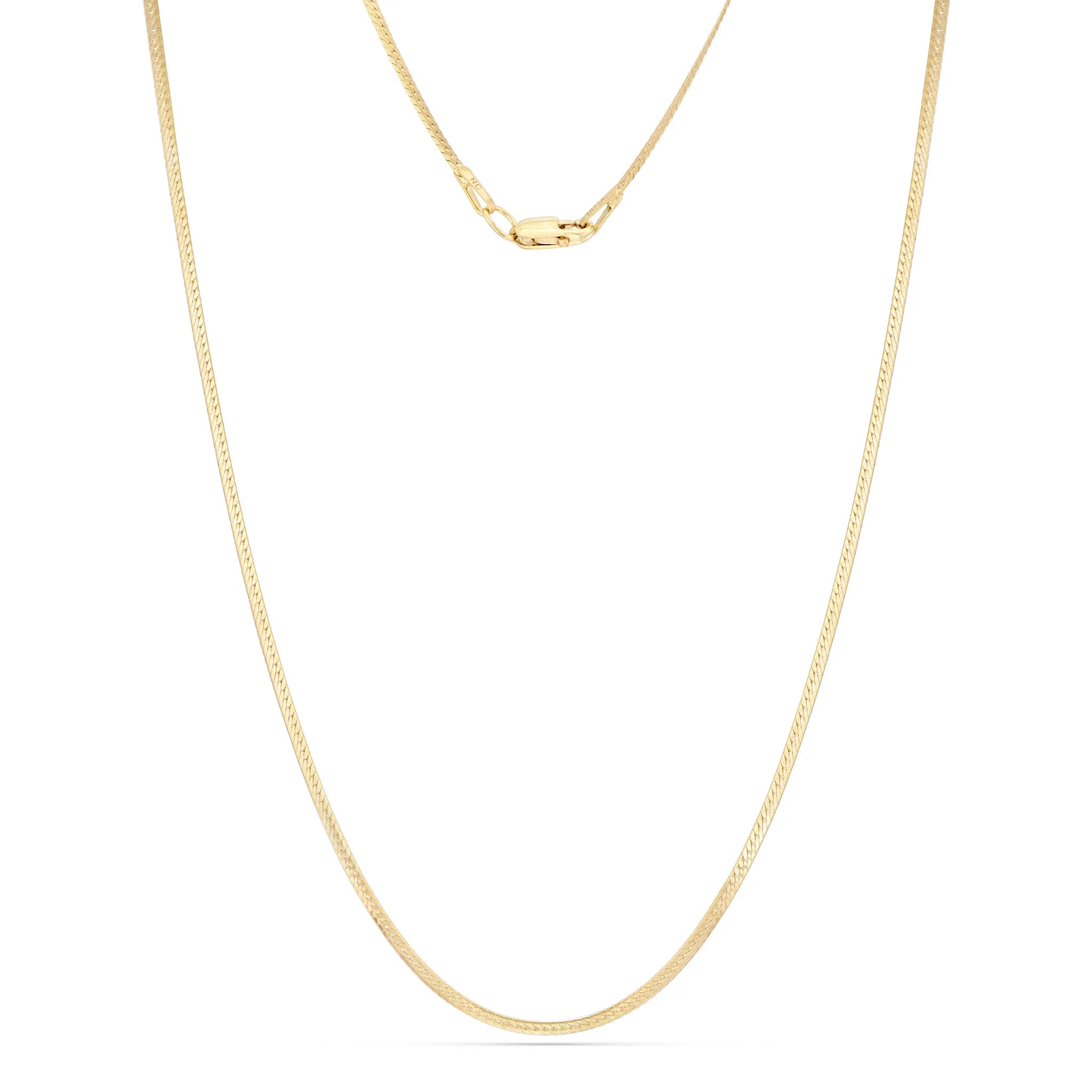 Herringbone Necklace – 14k Gold-Filled, 16" or 18" Length