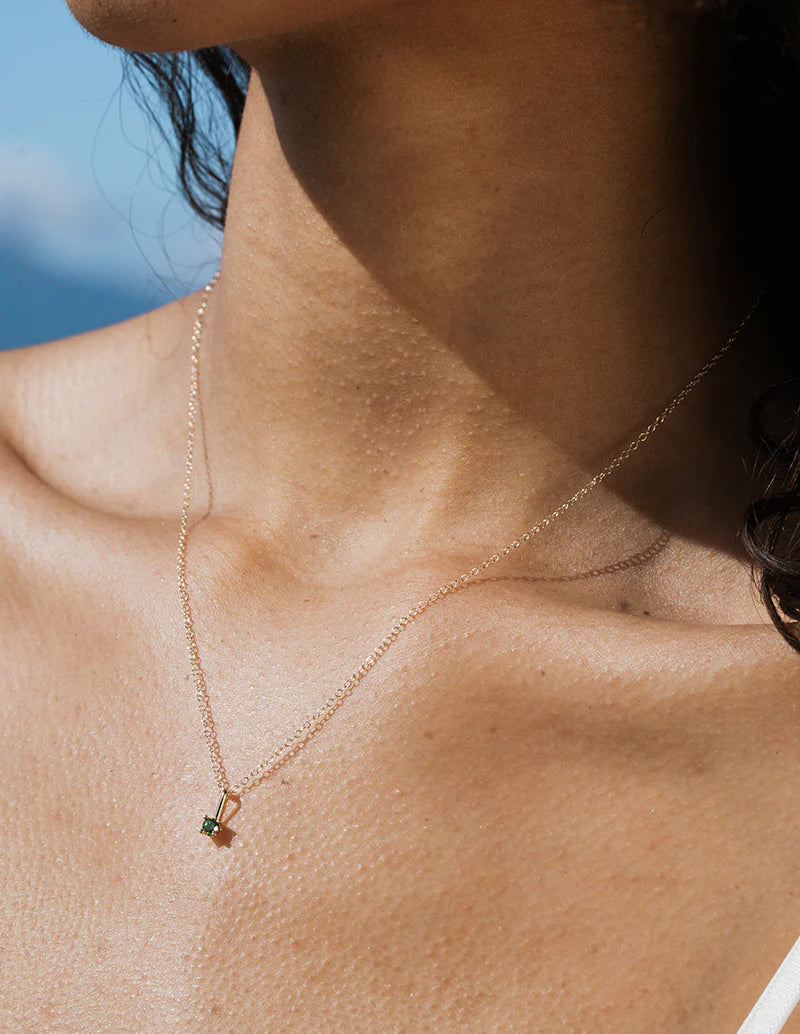 Kismet Birthstone Necklace – Sterling Silver Pendant