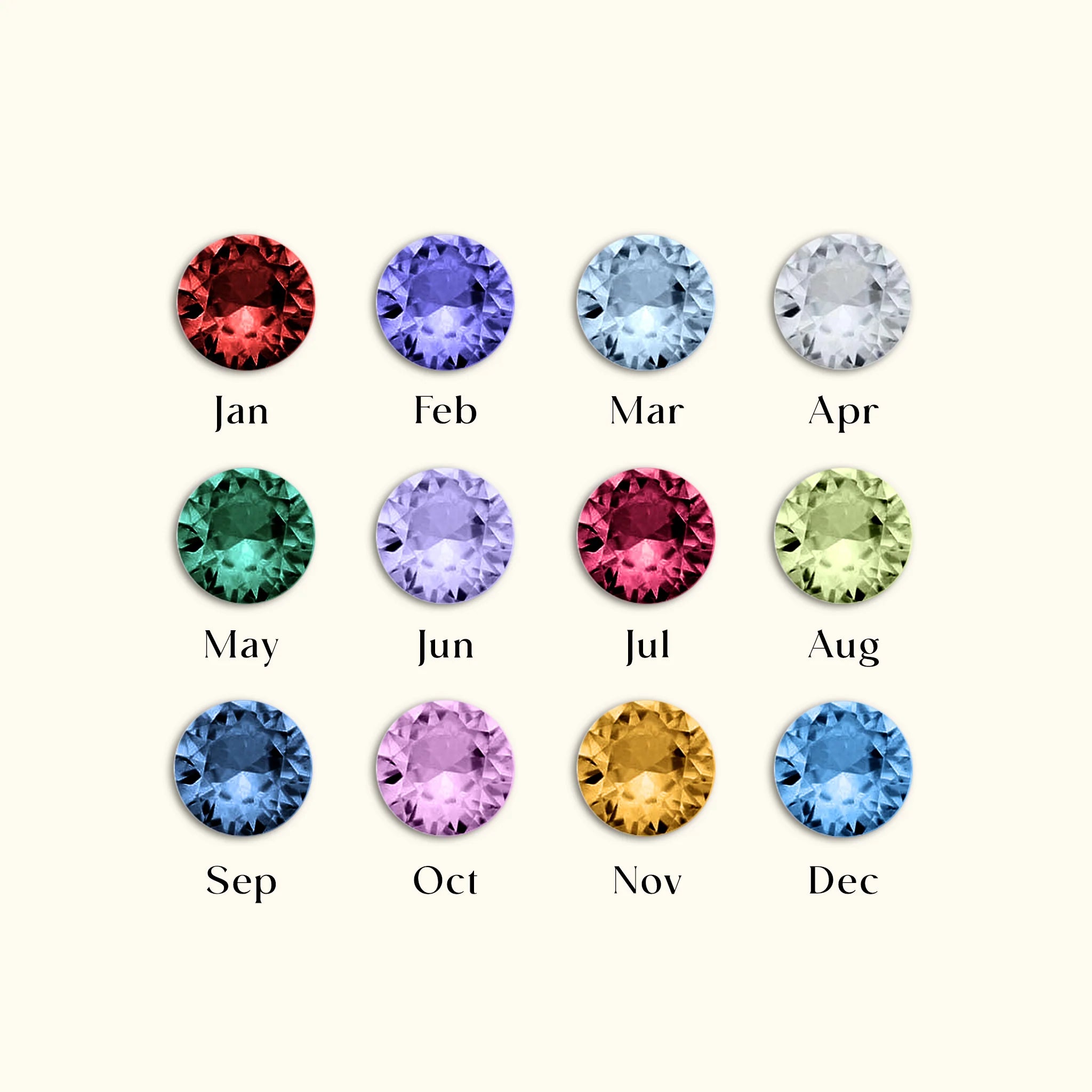 Kismet Birthstone Necklace – Sterling Silver Pendant