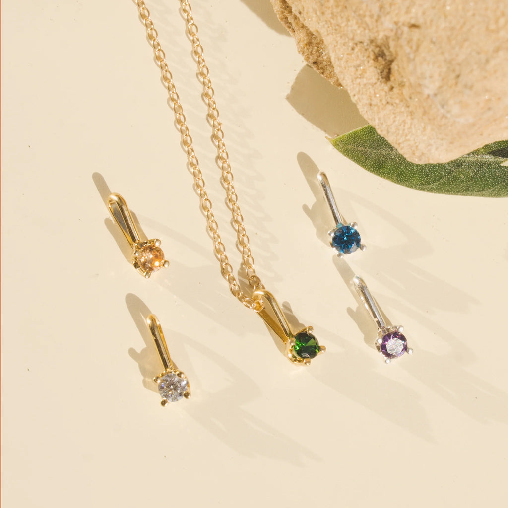 Kismet Birthstone Necklace – Sterling Silver Pendant