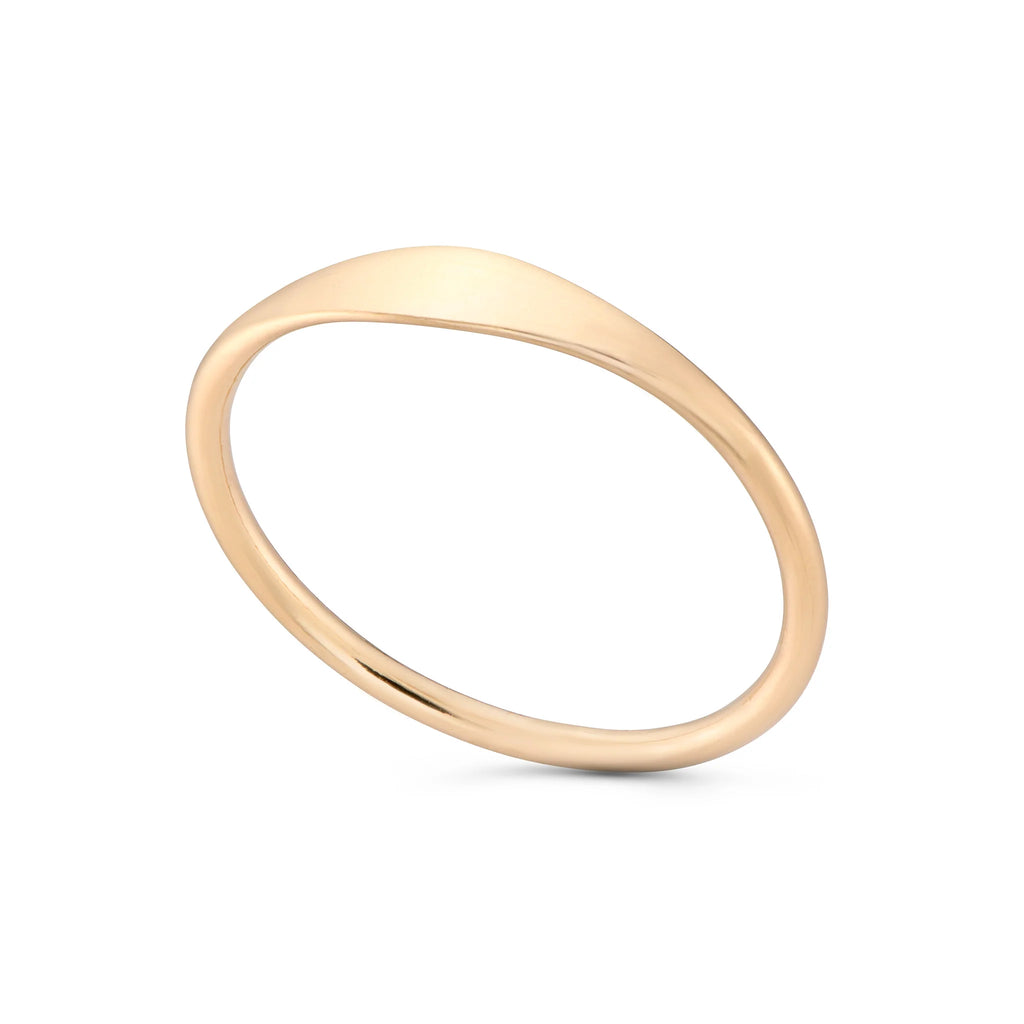 Dana gold and jewelry Mantle Ring - 14k gold filled thin vintage signet ring