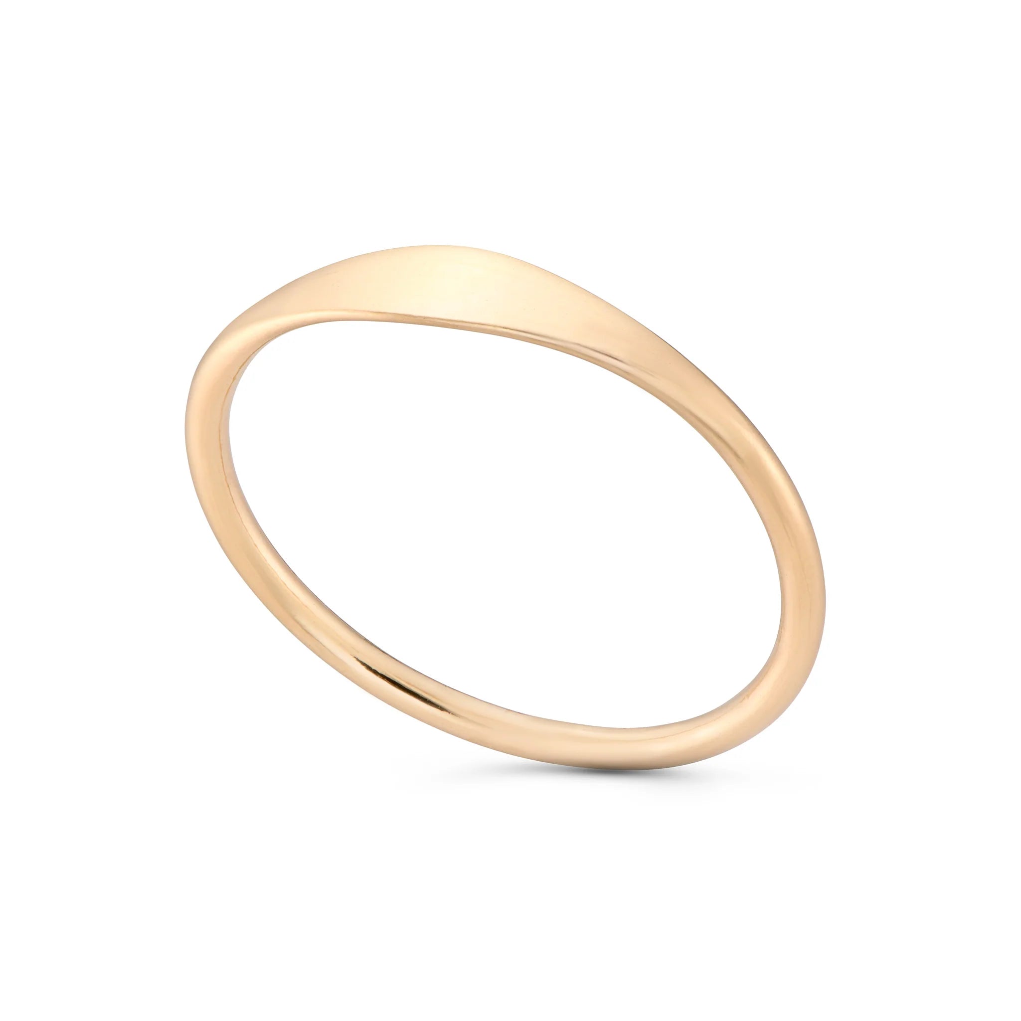 Dana gold and jewelry Mantle Ring - 14k gold filled thin vintage signet ring