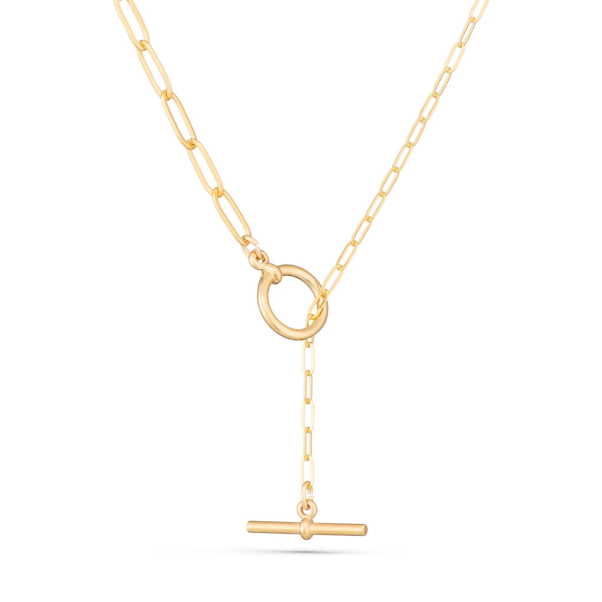 Mix Mix Gold-Plated Layering Necklace – 18 inch