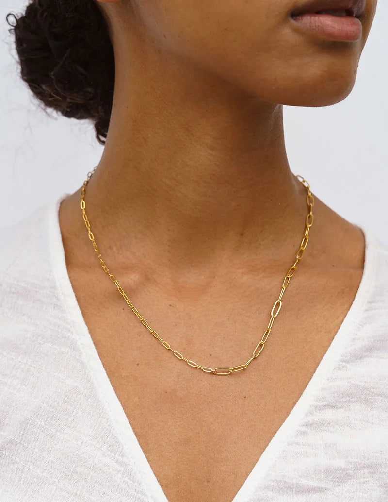 Mix Mix Gold-Plated Layering Necklace – 18 inch