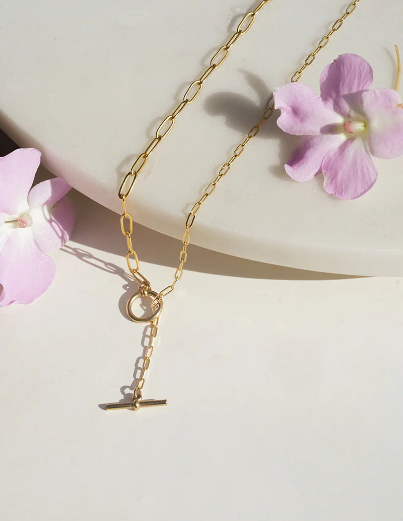 Mix Mix Gold-Plated Layering Necklace – 18 inch