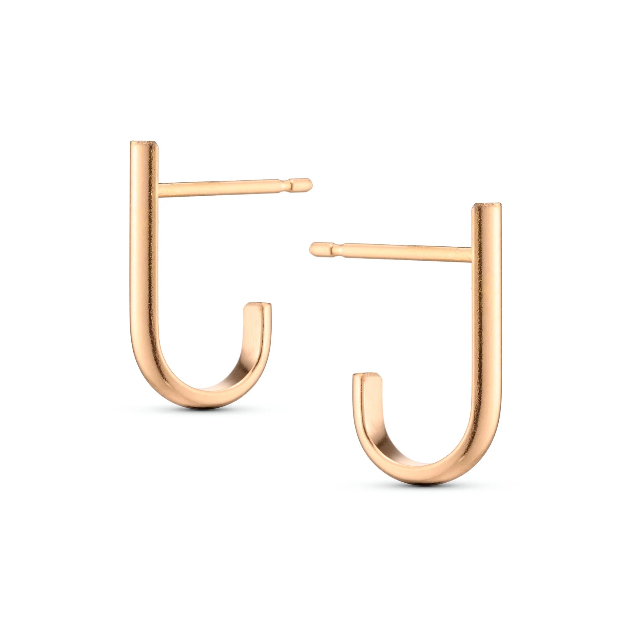 Nest Earrings – Gold-Plated Sterling Silver Minimalist Drop Earrings