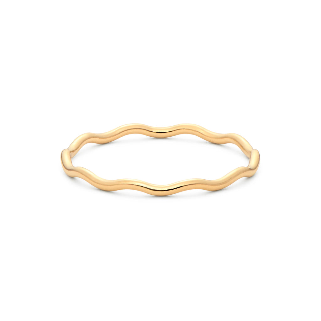 Dana gold and jewelry Oasis Ring - 14k gold-filled wavy band ring