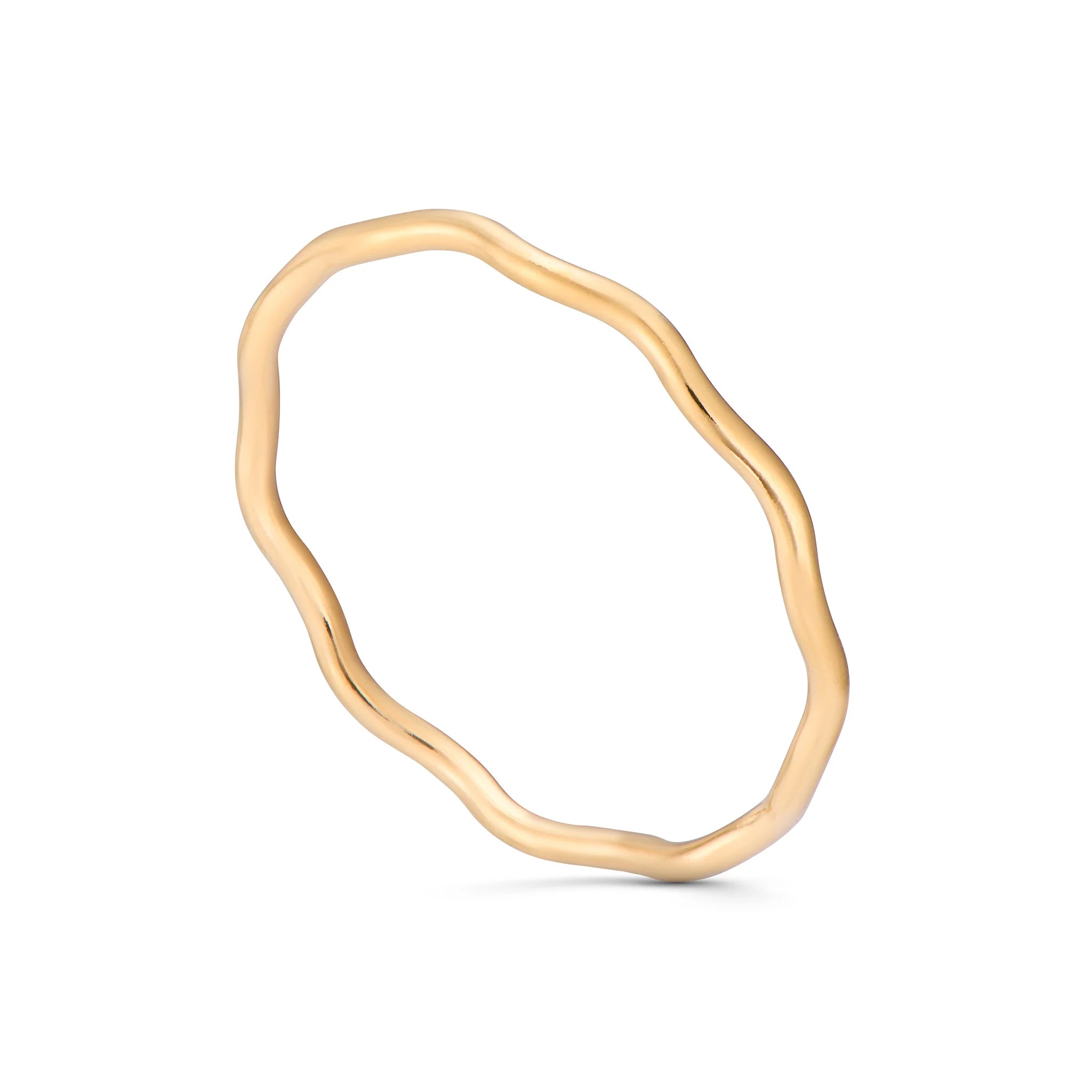 Oasis Ring – 14k Gold-Filled Wavy Band