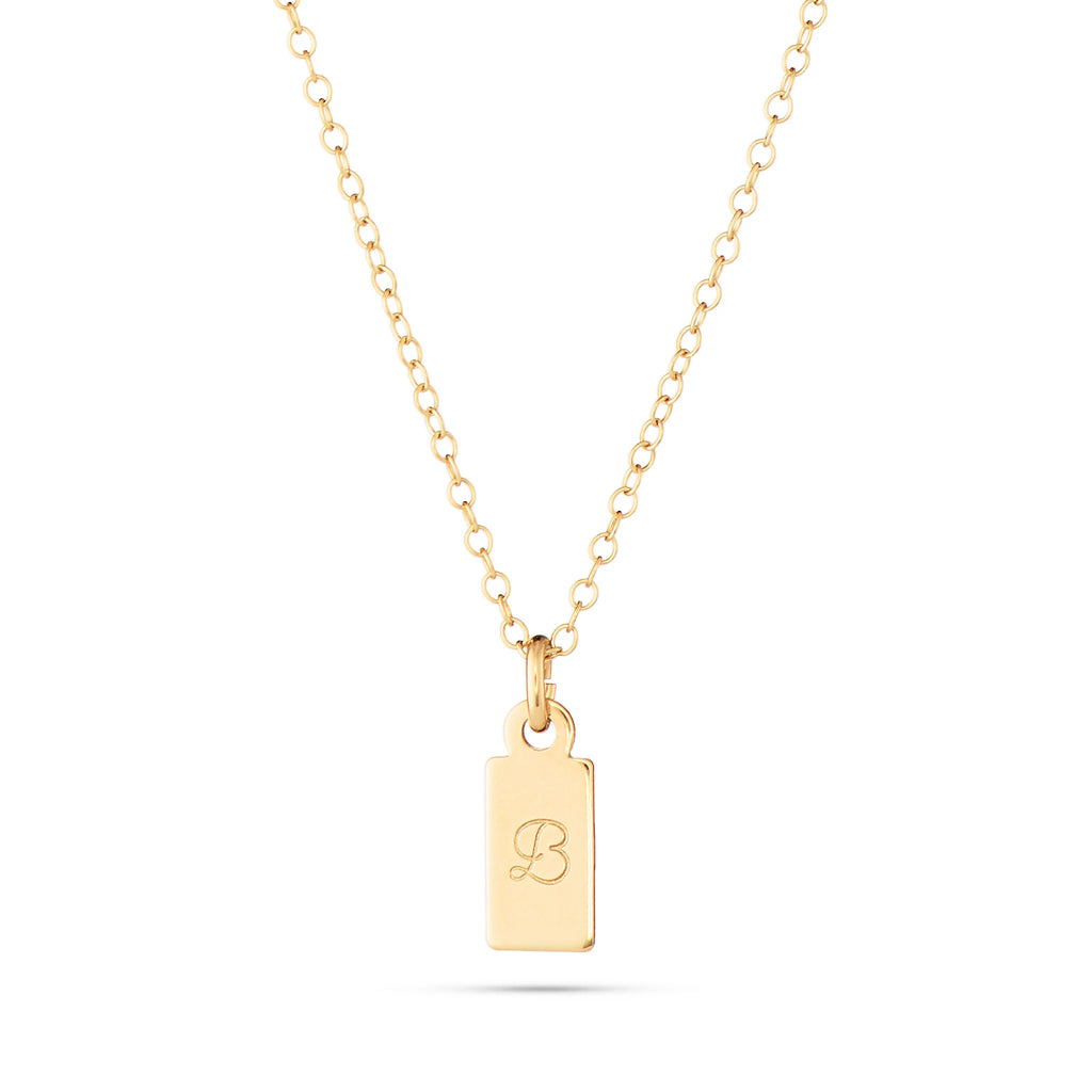 Dana gold and jewelry Gold Fill Letter Memo Necklace Charm