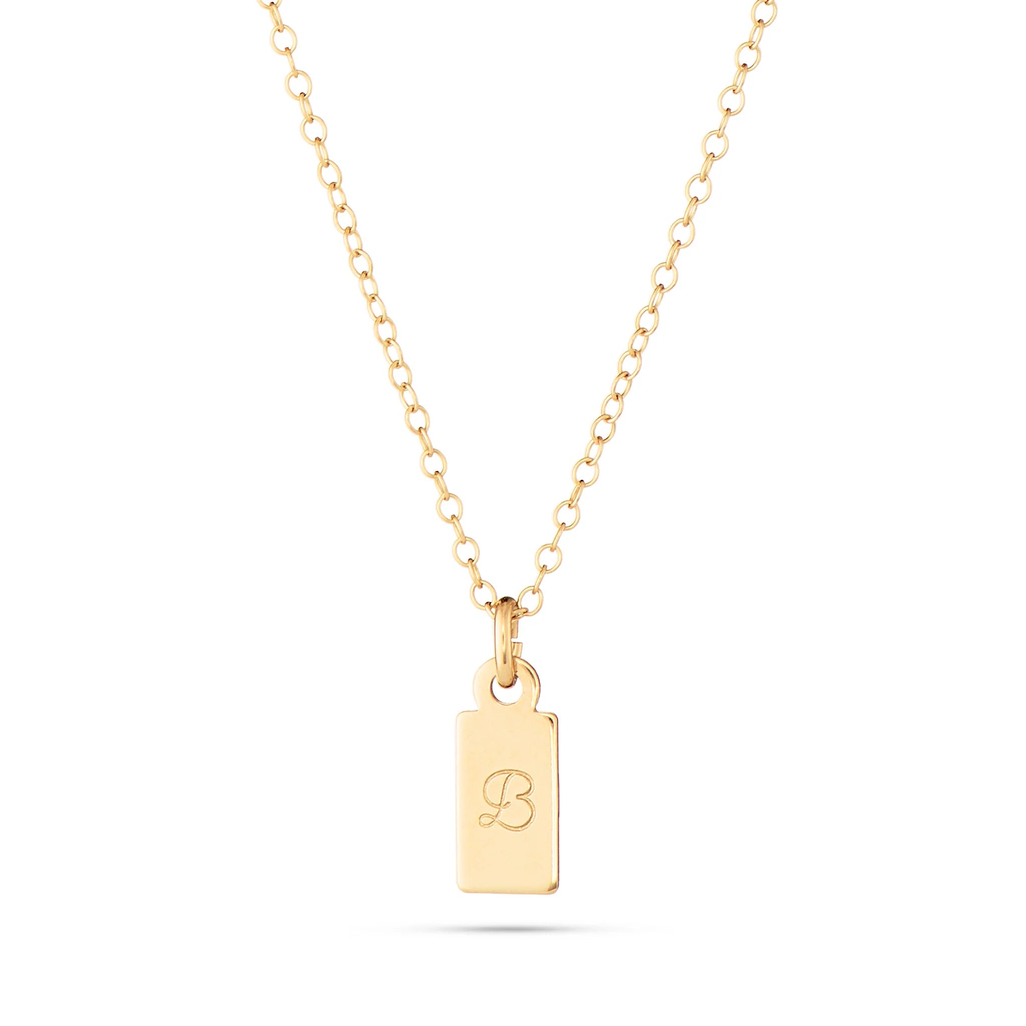 Dana gold and jewelry Gold Fill Letter Memo Necklace Charm